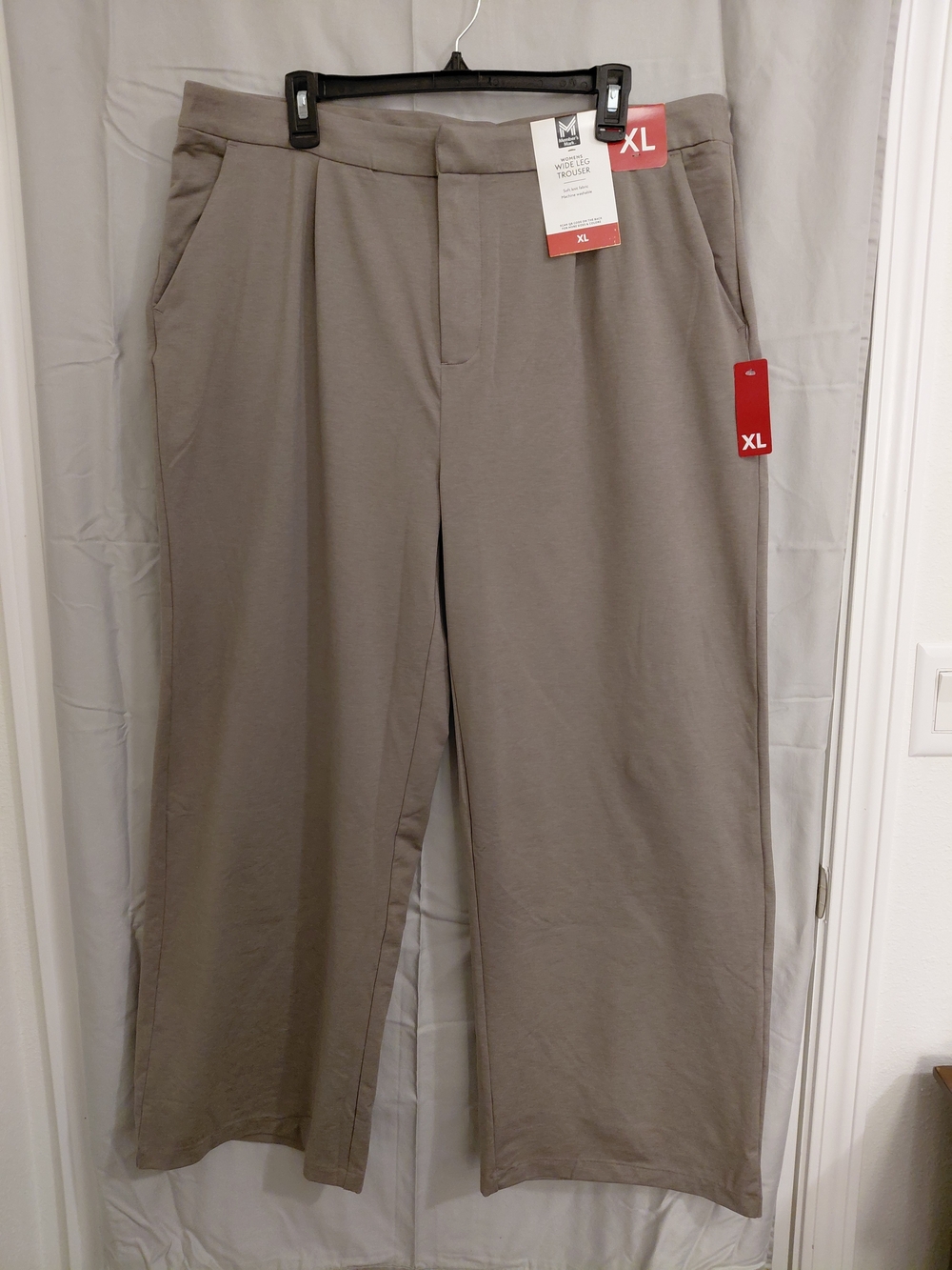 Women’s Relaxed Trousers in Taupe Gray - XL